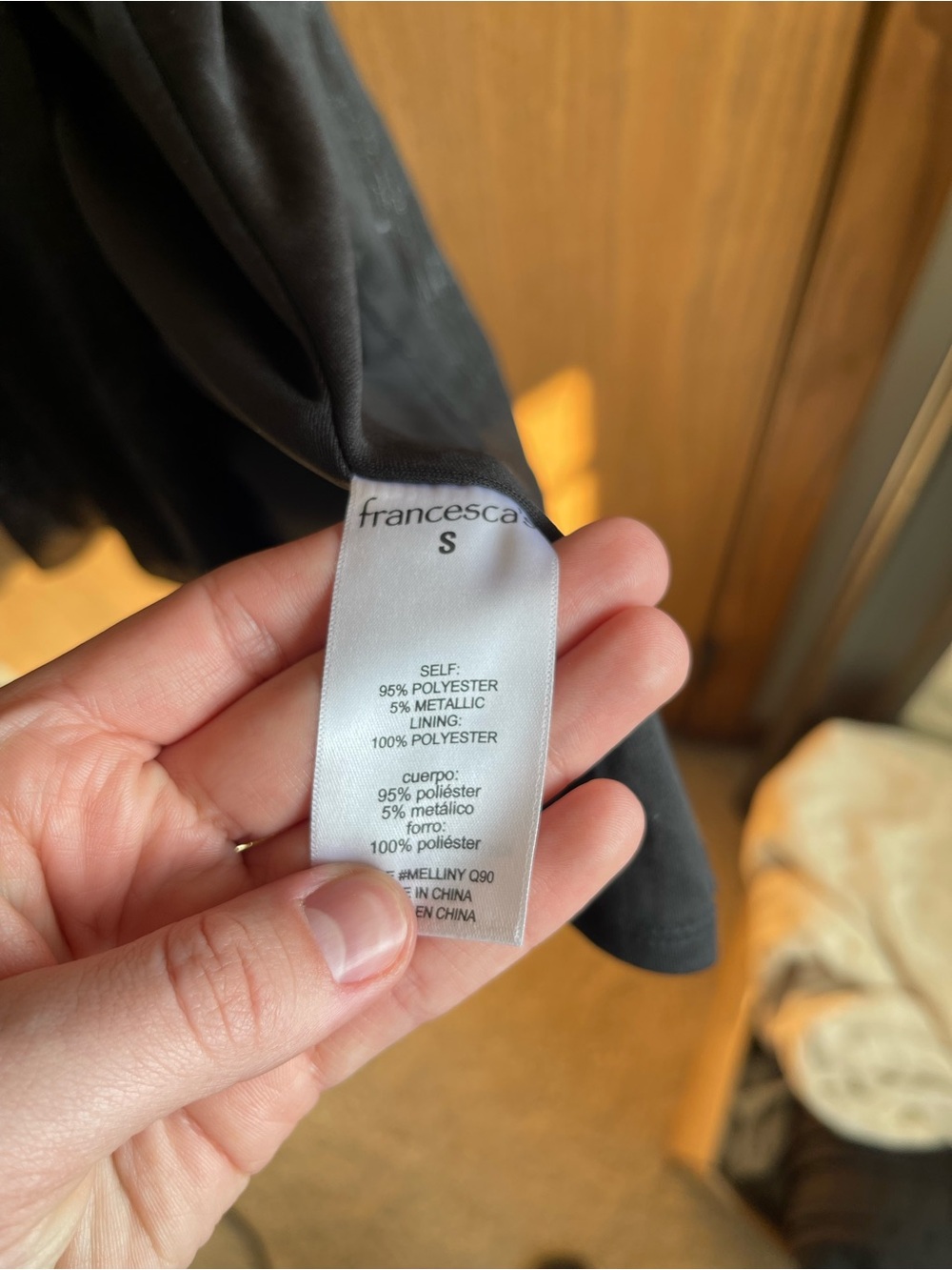 Francesca's Shimmer Ruffle Detail Dress - Picture 3 of 5